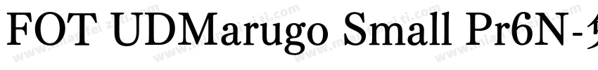 FOT UDMarugo Small Pr6N字体转换